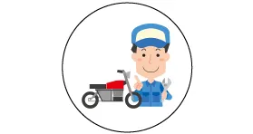 バイク整備士の画像